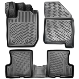 3D Auto Gummimatten & Kofferraumwanne Set für Dacia DUSTER 4x4 Baujahr 2018-2022 thumbnail